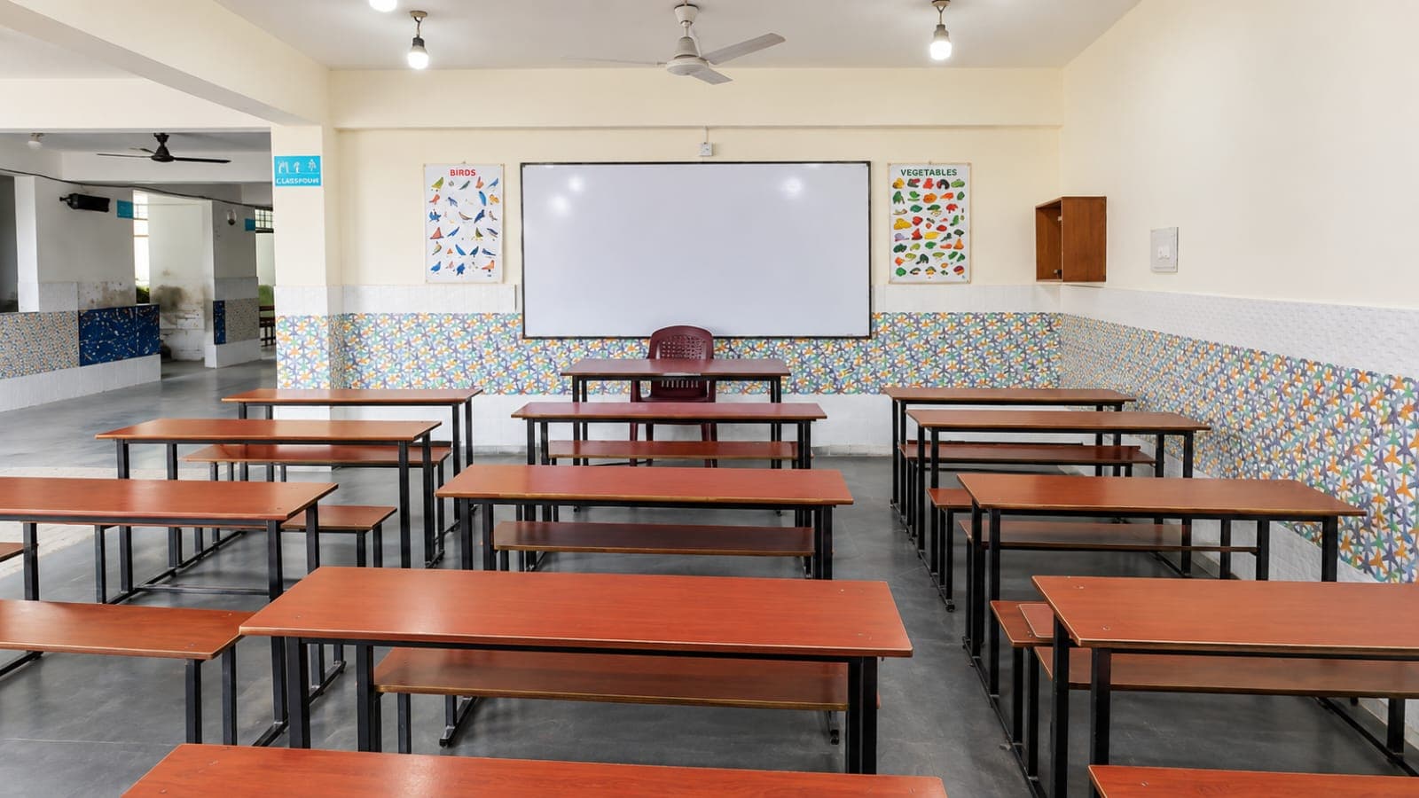 A classroom at Indo Valley Public School