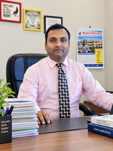 Mr Dhananjay Pandit, Principal of Indo Valley Public School